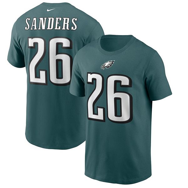 Miles Sanders Philadelphia Eagles Nike Women's Name & Number T-Shirt -  Midnight Green