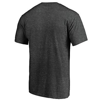 Men's Fanatics Branded Heathered Charcoal Philadelphia Eagles Primary Logo Team T-Shirt
