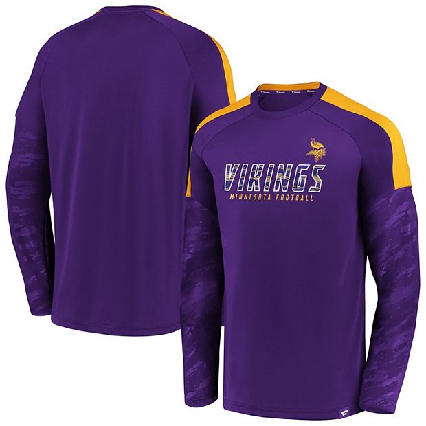 NFL Team Apparel Youth Minnesota Vikings Rash Guard Purple T-Shirt