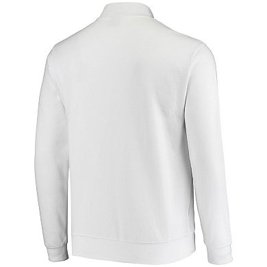 Men's Colosseum White Indiana Hoosiers Tortugas Logo Quarter-Zip Jacket
