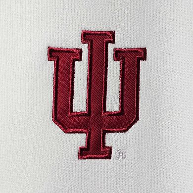 Men's Colosseum White Indiana Hoosiers Tortugas Logo Quarter-Zip Jacket