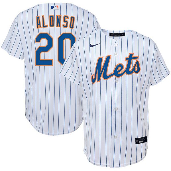 Mens Nike New York Mets PETE ALONSO Baseball Jersey WHITE P/S New