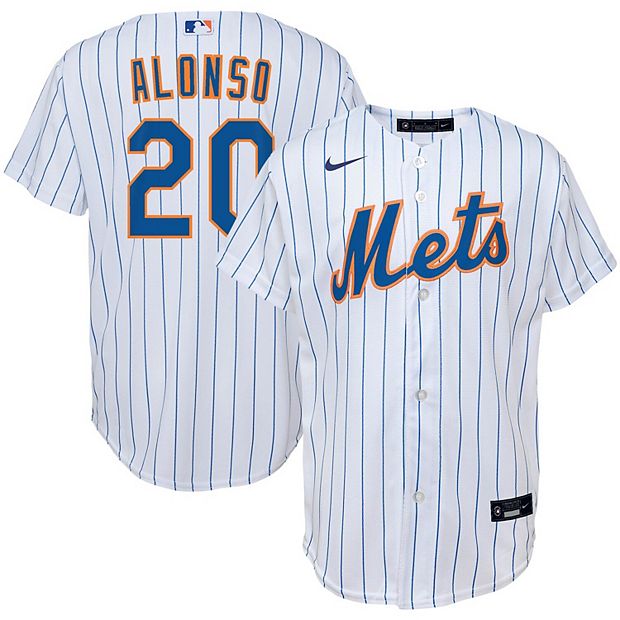 New York Mets Nike Official Replica Home Jersey - Youth with Alonso 20  printing