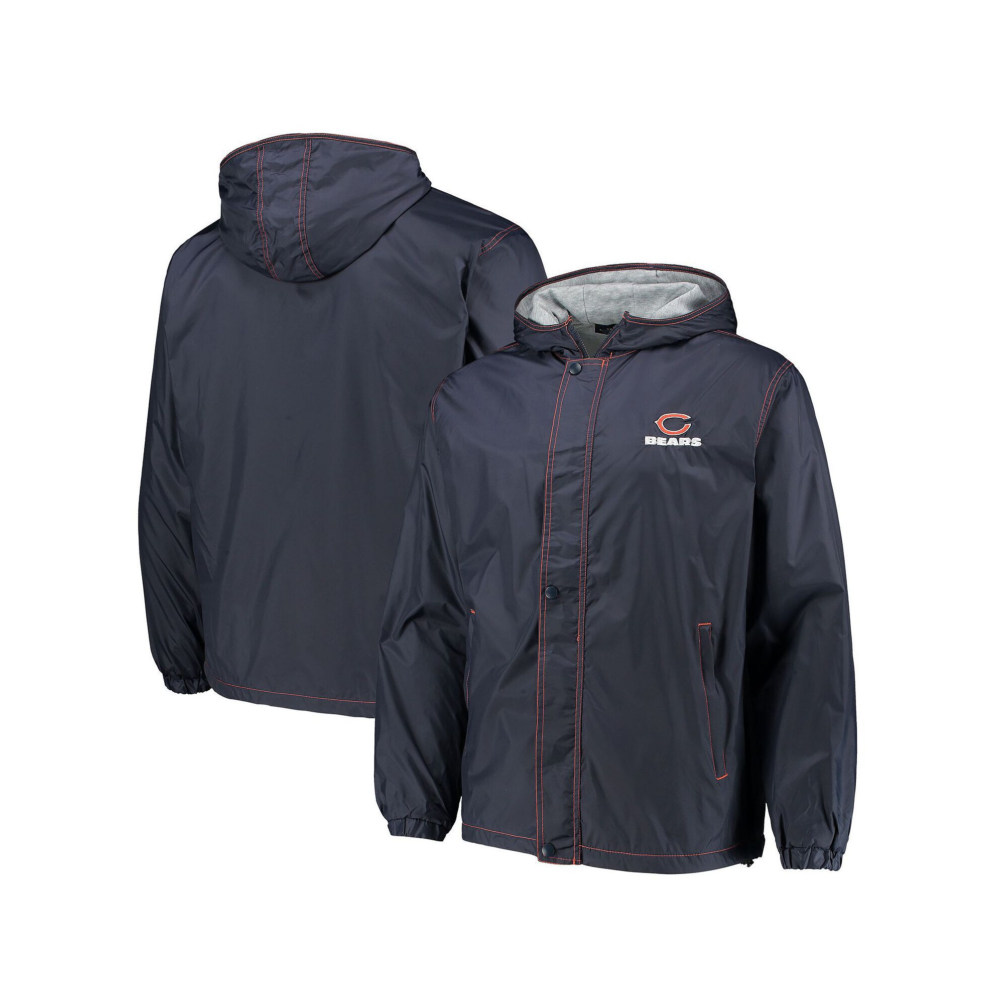 Mens Dunbrooke Navy Chicago Bears Logo Legacy Stadium Full-Zip Jacket, Siz