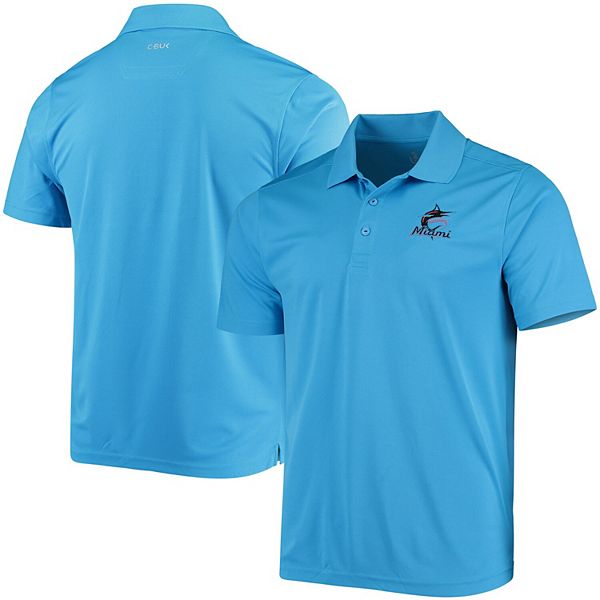Men's CBUK by Cutter & Buck Blue Miami Marlins Fairwood Polo