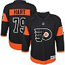 Youth Carter Hart Black Philadelphia Flyers 2018/19 Alternate Replica Player Jersey
