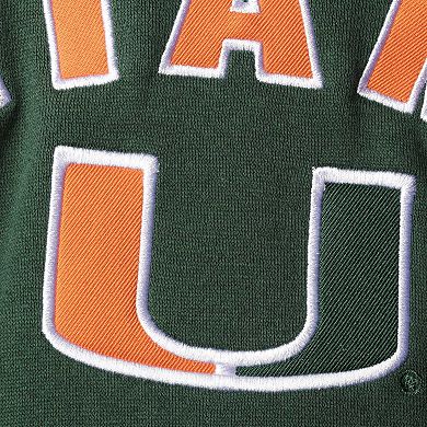 Women's Colosseum Green Miami Hurricanes Loud and Proud Pullover Hoodie