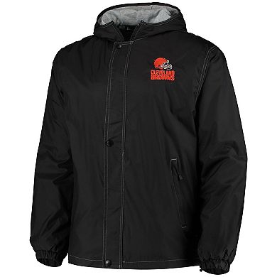 Men's Dunbrooke Black Cleveland Browns Logo Legacy Stadium Full-Zip Jacket
