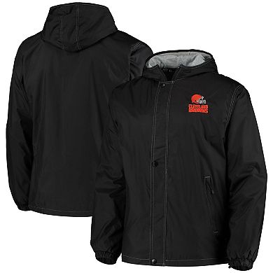 Men's Dunbrooke Black Cleveland Browns Logo Legacy Stadium Full-Zip Jacket