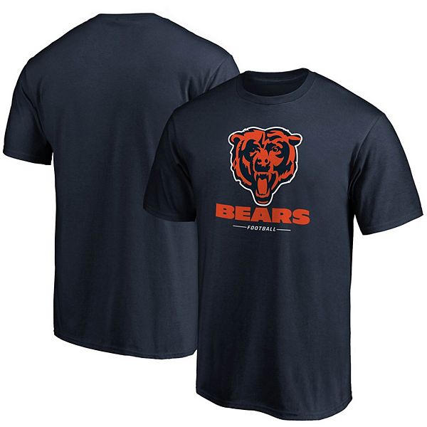 Men's Fanatics Branded Navy Chicago Bears Team Lockup Logo T-Shirt