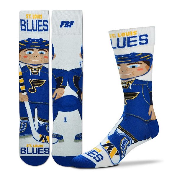 St. Louis Blues For Bare Feet Youth Bobble Head Quarter-Length Socks