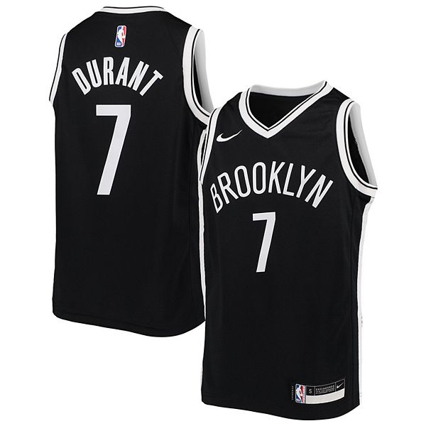  Kevin Durant Brooklyn Nets #7 Black Youth 8-20 Icon