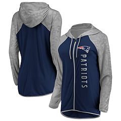 Mitchell & Ness Womens Grey New England Patriots Holiday Hoodie Cotton, Polyester Casual Adult S