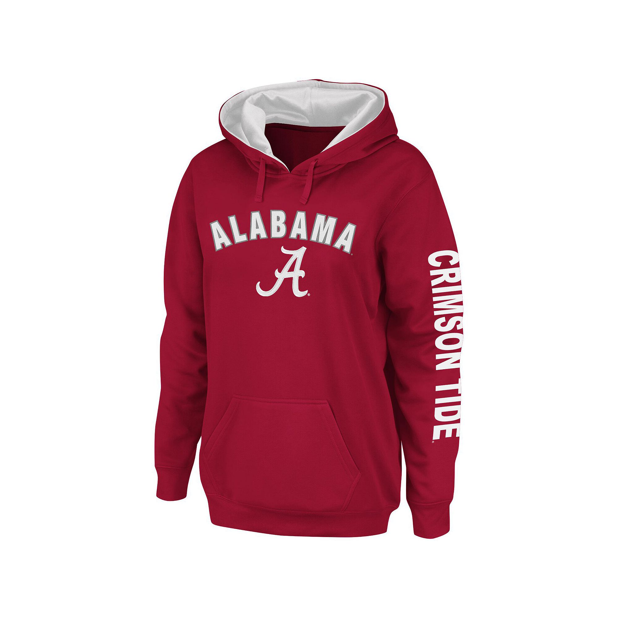 Womens Colosseum Crimson Alabama Crimson Tide Loud and Proud Pullover Hood