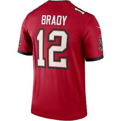 Men's Nike Tom Brady Red Tampa Bay Buccaneers Legend Jersey