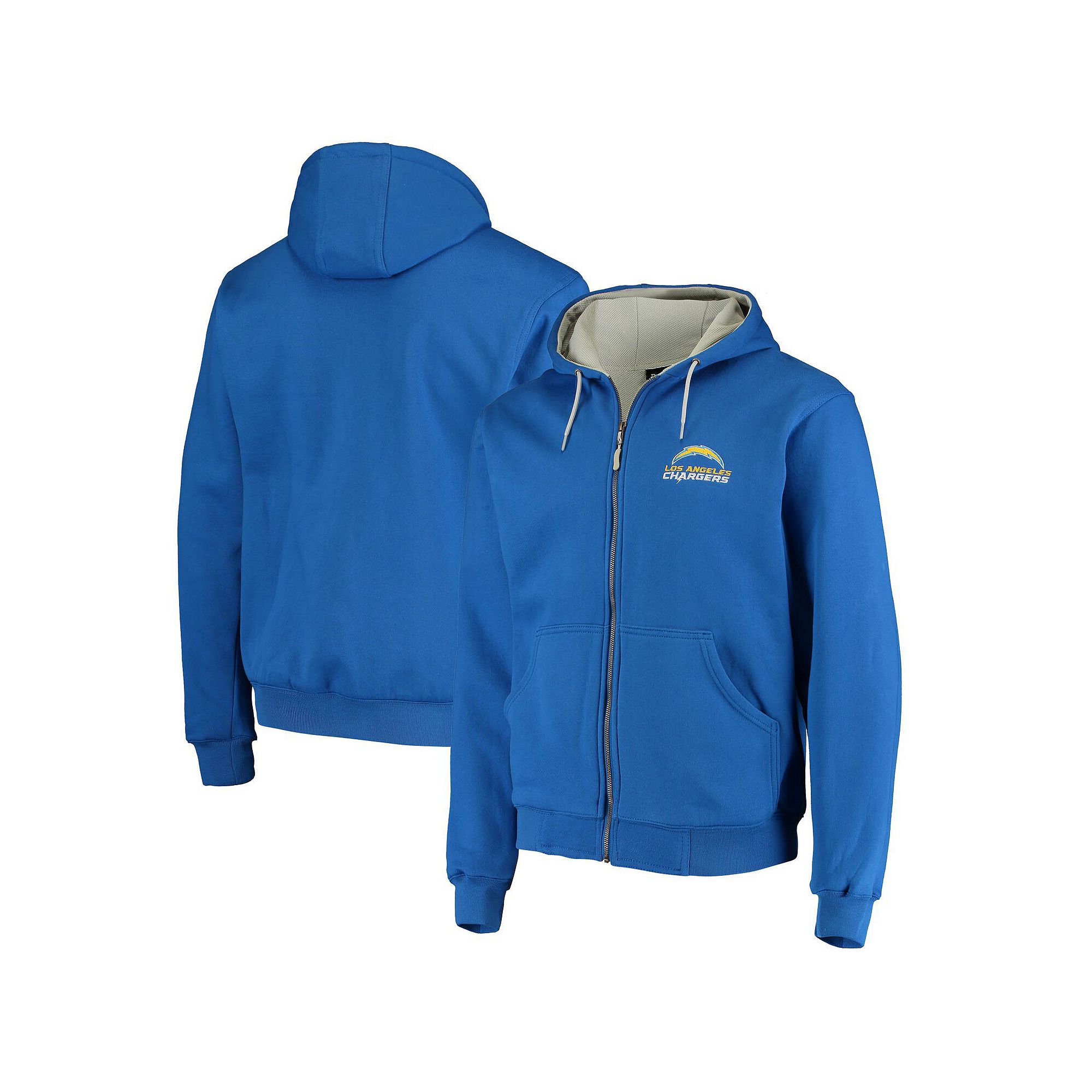 Mens Dunbrooke Royal Los Angeles Chargers Craftsman Thermal-Lined Full-Zip