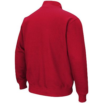 Men's Colosseum Red Miami University RedHawks Tortugas Logo Quarter-Zip Jacket