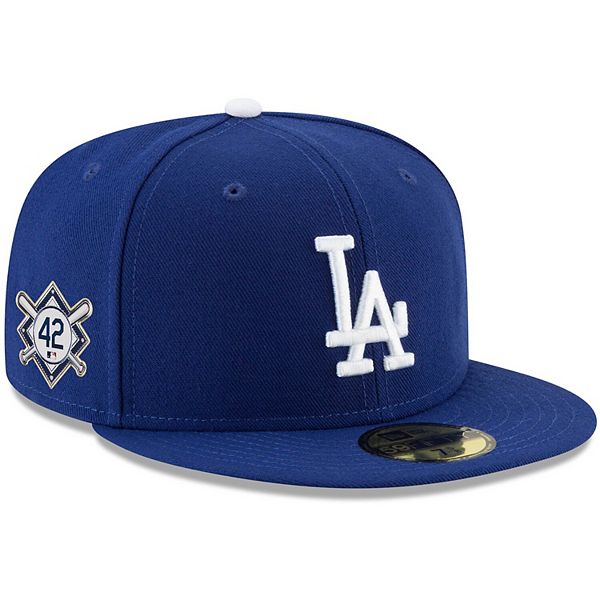 Men's New Era Royal Los Angeles Dodgers Jackie Robinson Day Sidepatch ...