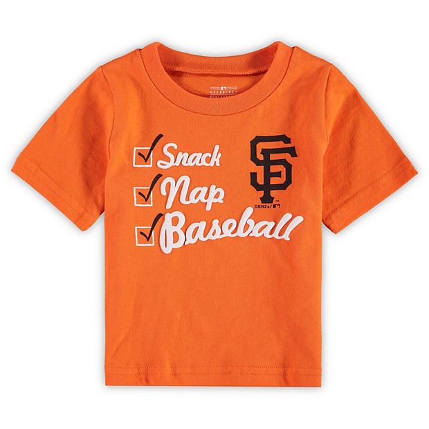 Infant Orange San Francisco Giants Snack & Nap T-Shirt