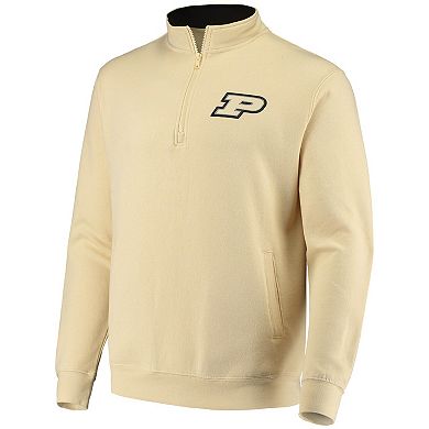 Men's Colosseum Gold Purdue Boilermakers Tortugas Logo Quarter-Zip Jacket