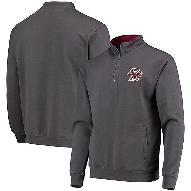 Men's Colosseum Charcoal Boston College Eagles Tortugas Logo Quarter-Zip Pullover Jacket