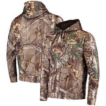 Men's Dunbrooke Realtree Camo Los Angeles Chargers Circle Champion Tech Fleece Pullover Hoodie
