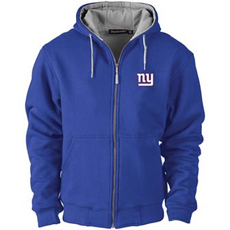 Men's Dunbrooke Royal New York Giants Craftsman Thermal-Lined Full-Zip Hoodie