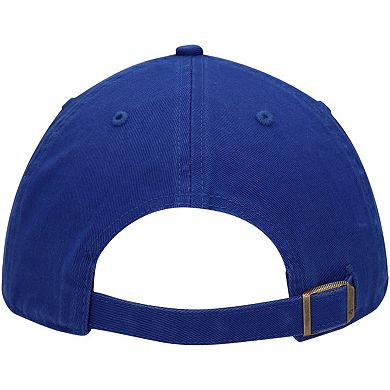 Men's '47 Royal Brooklyn Dodgers Logo Cooperstown Collection Clean Up Adjustable Hat