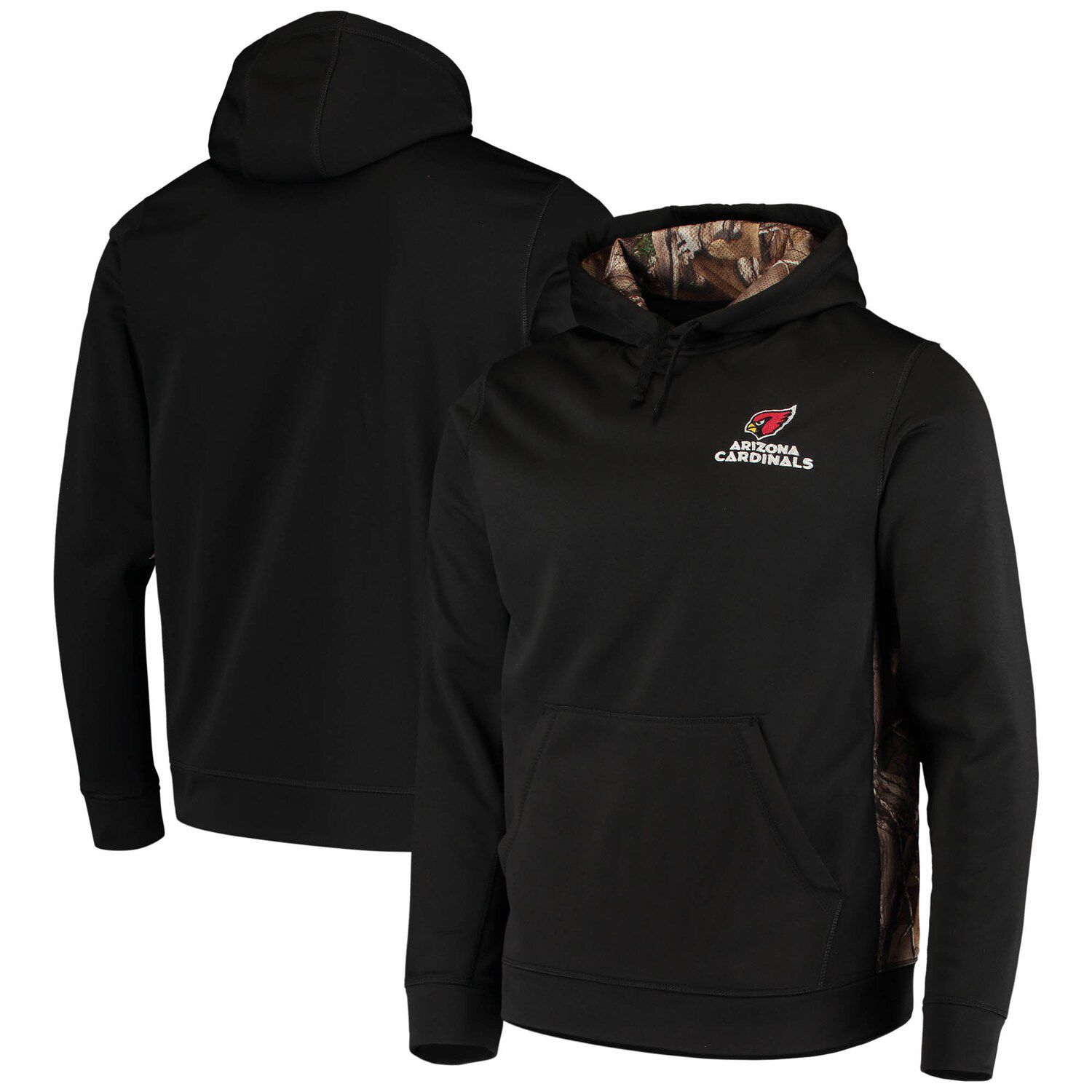 Arizona Cardinals FOCO Camo Raglan Pullover Hoodie - Black