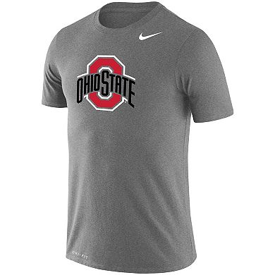 Men's Nike Heathered Charcoal Ohio State Buckeyes Big & Tall Legend Primary Logo Performance T-Shirt