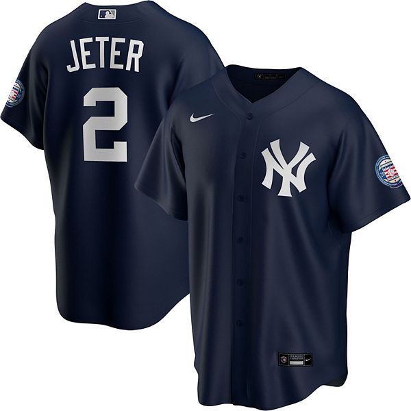 Men’s Nike Derek Jeter Official Replica New York Yankees Pinstripe Hall of  Fame Class of 2020 Home Jersey