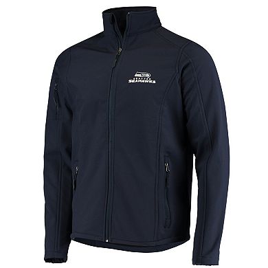 Men's Dunbrooke Navy Seattle Seahawks Sonoma Softshell Full-Zip Jacket