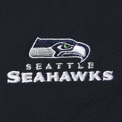 Men's Dunbrooke Navy Seattle Seahawks Sonoma Softshell Full-Zip Jacket