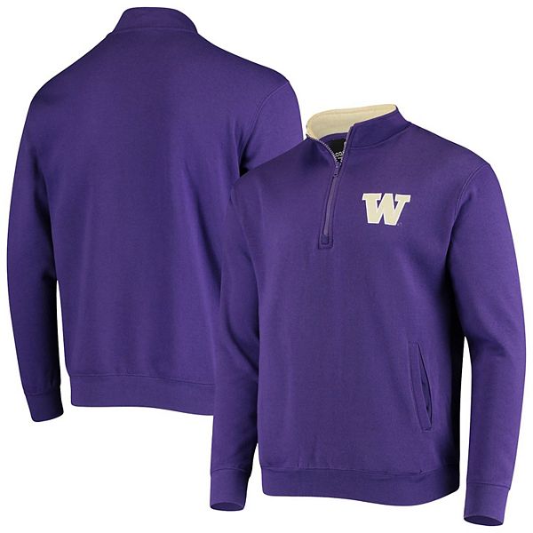 Men's Colosseum Purple Washington Huskies Tortugas Logo Quarter-Zip Jacket