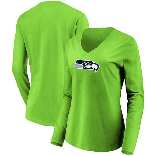 Women's Fanatics Branded Neon Green Seattle Seahawks Primary Logo