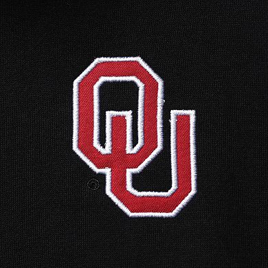 Men's Colosseum Black Oklahoma Sooners Tortugas Logo Quarter-Zip Jacket