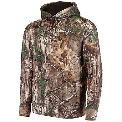 Men's Dunbrooke Realtree Camo Los Angeles Rams Circle Champion Tech Fleece Pullover Hoodie