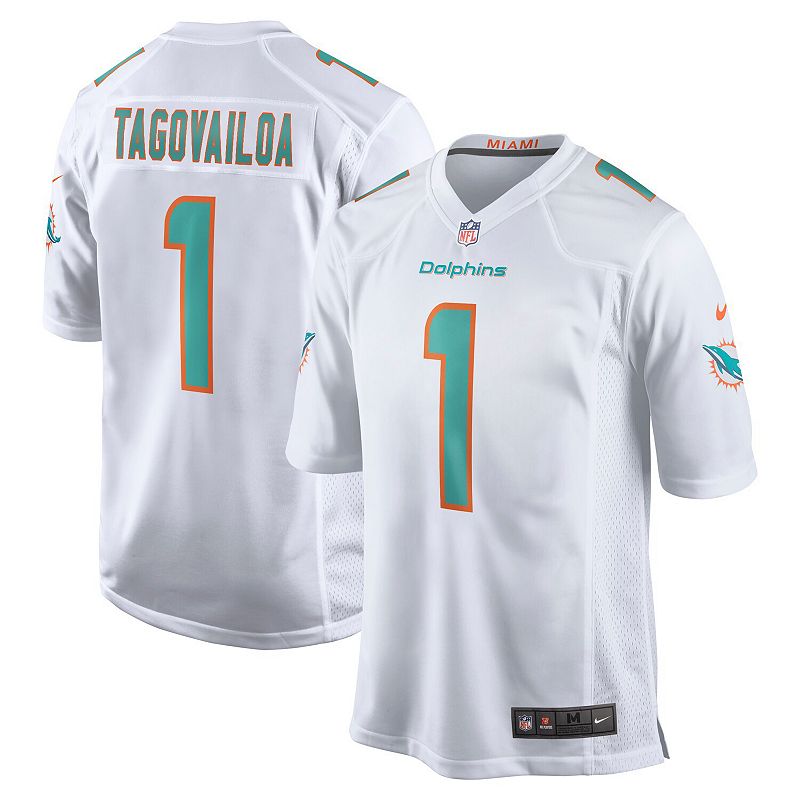 Men's Nike Tua Tagovailoa White Miami Dolphins Game Jersey,