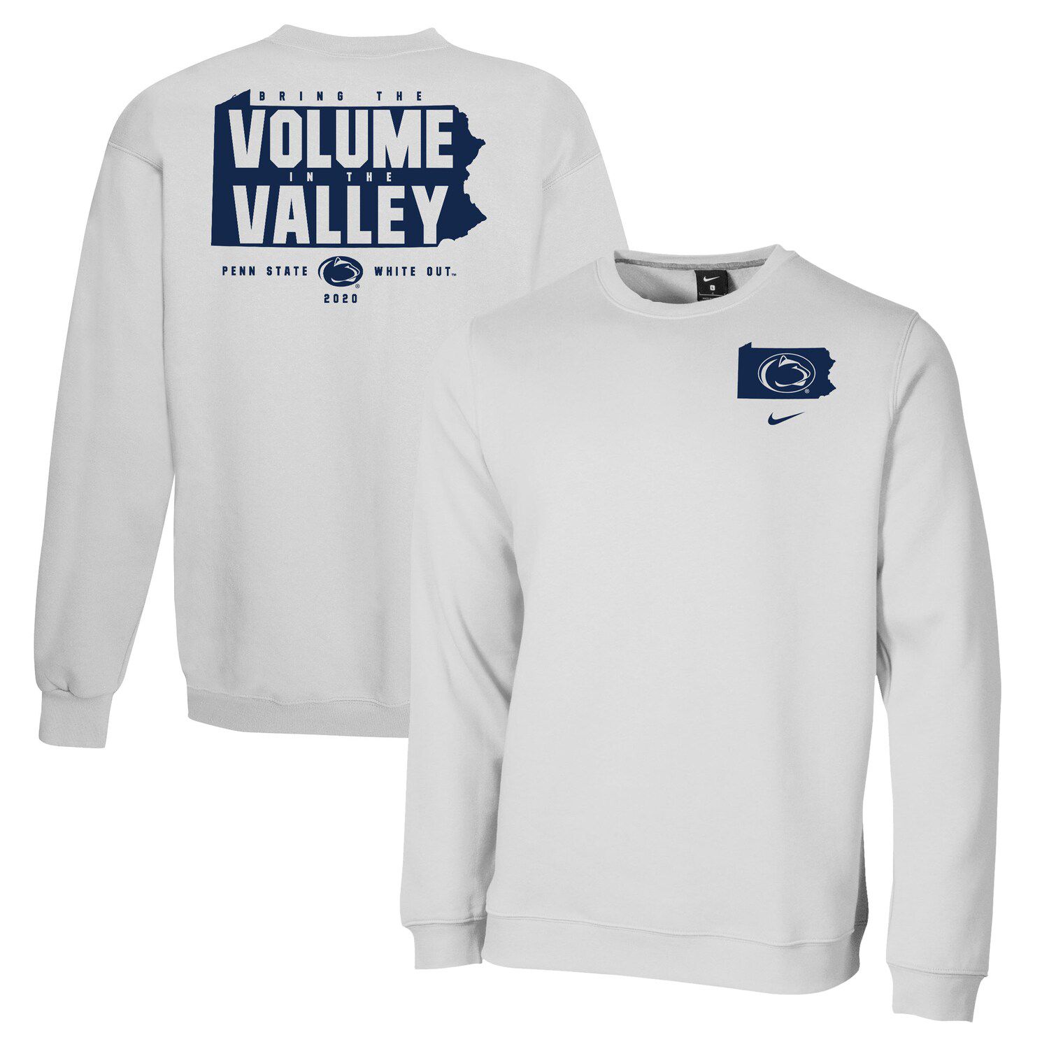 nike penn state crew neck sweatshirt