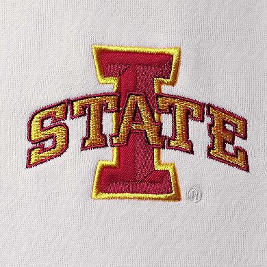 Men's Colosseum White Iowa State Cyclones Tortugas Logo Quarter-Zip Jacket