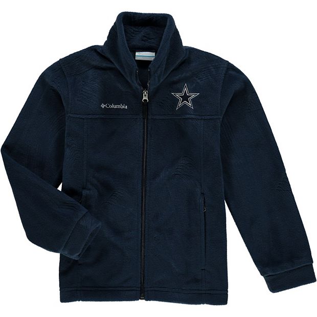 Men's Columbia Navy Dallas Cowboys Flanker III Full-Zip Jacket