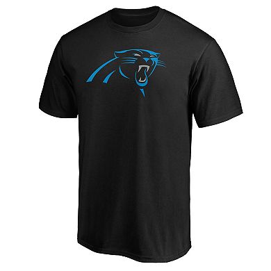 Men's Fanatics Branded Black Carolina Panthers Primary Logo Team T-Shirt