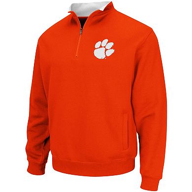 Men's Colosseum Orange Clemson Tigers Tortugas Logo Quarter-Zip Pullover Jacket