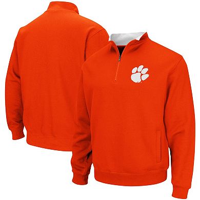 Men's Colosseum Orange Clemson Tigers Tortugas Logo Quarter-Zip Pullover Jacket