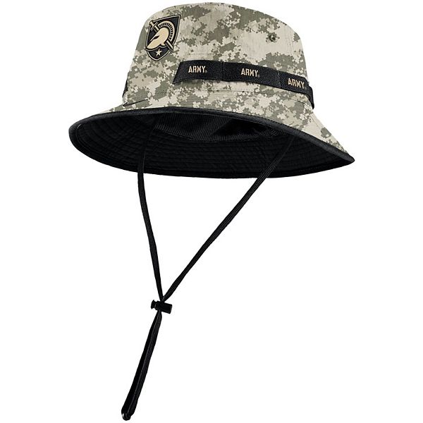 Men's Nike Camo Army Black Knights 2Tone Sideline Performance Bucket Hat