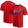 Men's Fanatics Branded Red Buffalo Bills Team Lockup Logo T-Shirt