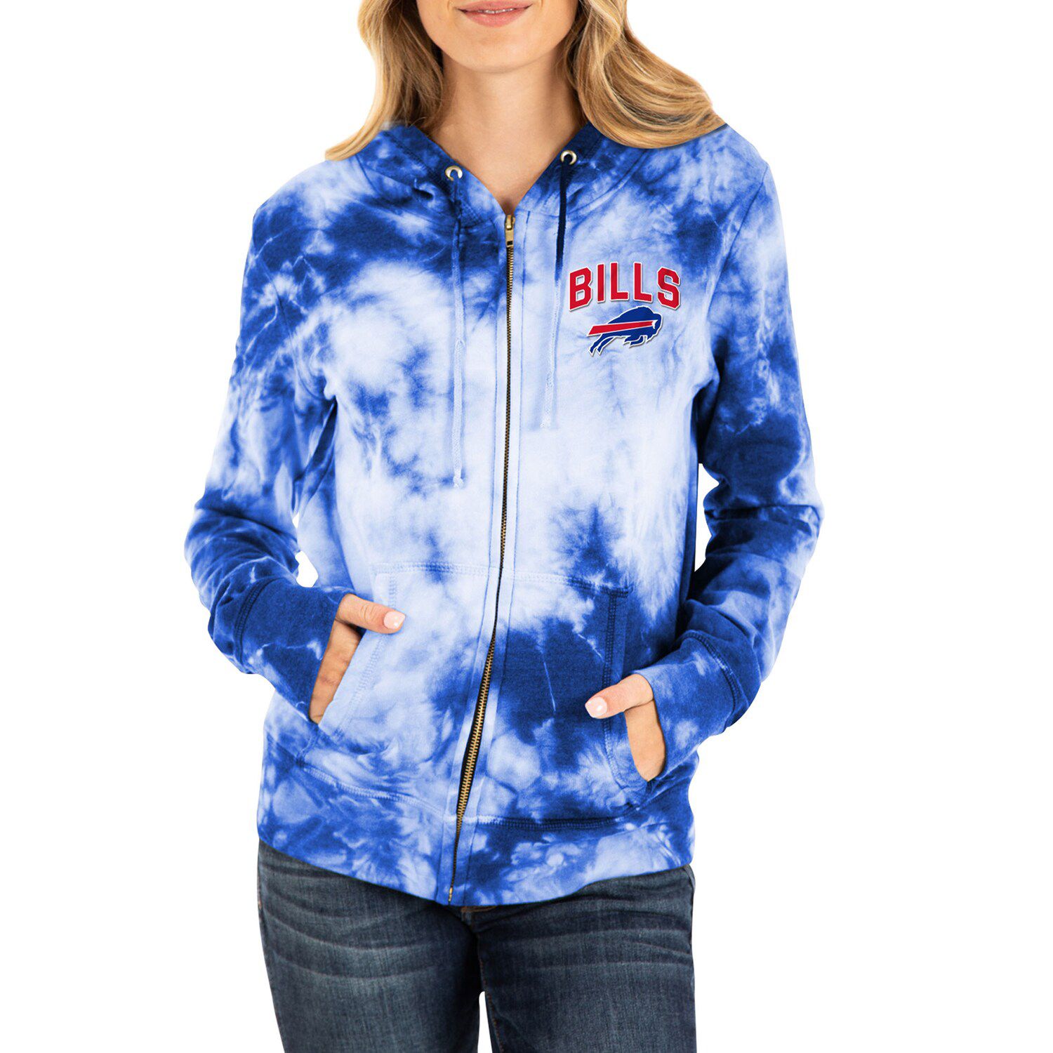 women's buffalo bills zip up