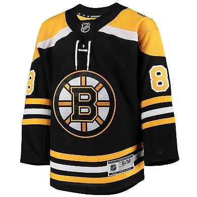 Youth David Pastrnak Black Boston Bruins Home Premier Player Jersey