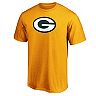 Men's Fanatics Branded Gold Green Bay Packers Primary Logo T-Shirt