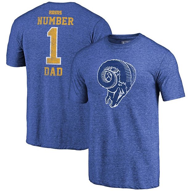 Men's Fanatics Branded Heathered Royal Los Angeles Rams